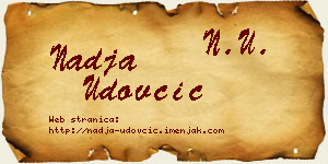 Nadja Udovčić vizit kartica